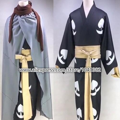 Anime Dororo Cosplay Hyakkimaru Costume Cloak Robe for Adult Men Women Halloween Carnival Cosplay Costumes Custom Made