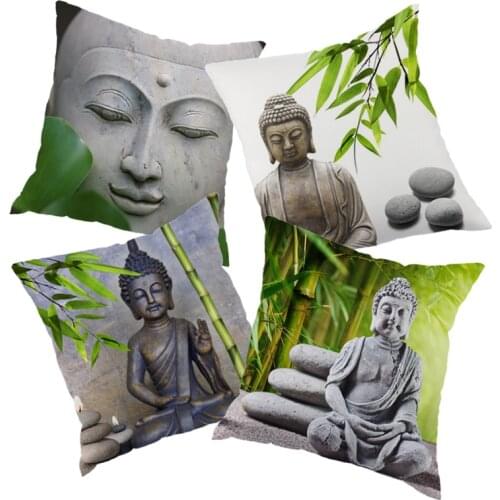 Europe style zen printed Decortive throw pillow case decorate pillow case