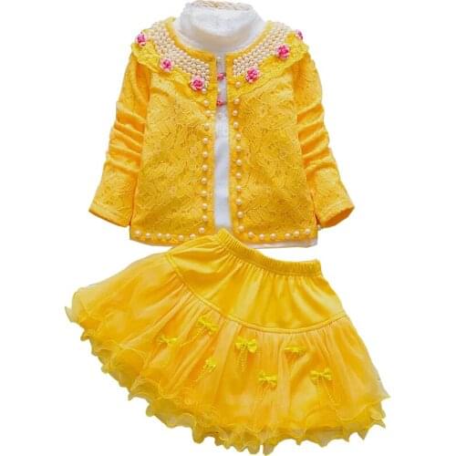 Toddler Kid Baby and Girl clothes Button Boho round neck long sleeve Ruffle Princess Party Beach cotton Dresses Three-piece suit
