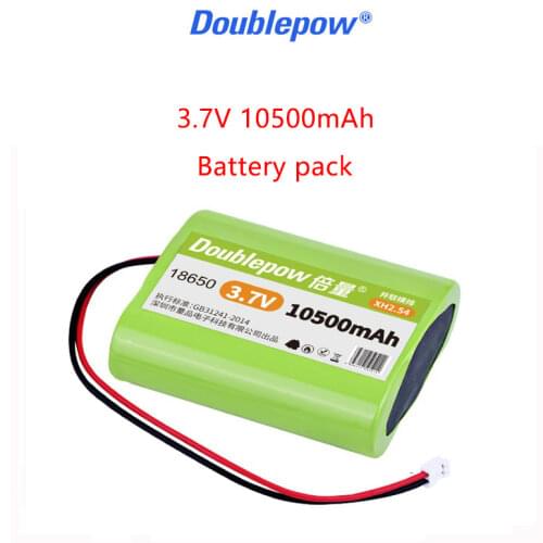 DOUBLEPOW 3.7 V 18650 lithium battery 4400/6000/10500mAh Rechargeable battery pack,monitoring equipment, toys, protection board