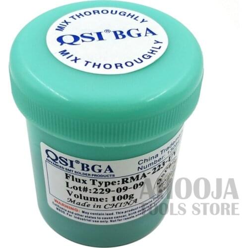RMA-223-UV 100g BGA PCB Flux Paste No-Clean Solder SMD Soldering Paste Flux Grease Flux For PCB Rework Reballing