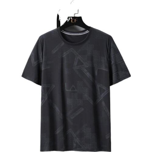 Oversize T-shirts Men Big Size 10XL Tops Tees Summer Nylon Quick Dry Ice Silk T-shirt Plus Size 6XL 7XL 8XL 9XL10XL Clothes Cool