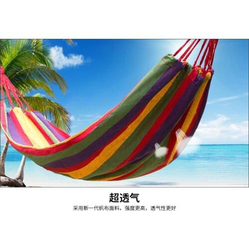 20PCS/LOT 280*150cm/80cm Hammock hamac outdoor Leisure bed hanging bed double sleeping canvas swing hammock camping Una hamaca