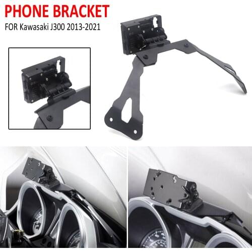 J300 2013-2021 Motorcycle Phone GPS Navigation Bracket USB Wireless Charging Stand Adapt Holder Kit FOR Kawasaki J 300 2018 2017