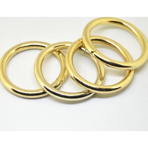 Circle Metal O Ring DIY Leather Craft Sewing Hardware Bag Strap Accessories Thickness Buckle 38mm 80PCS