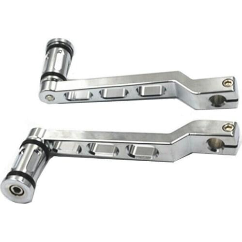 2x CNC Heel/Toe Shift Lever w/ Shifter Peg Motorcycle For Harley Electra Glide Fatboy Tour Glide