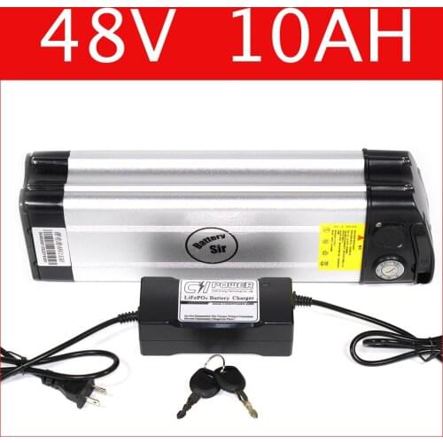 Silver fish electric bike battery 48v 10Ah lithium ion battery pack 48v e-bike Electric Bicycle battery