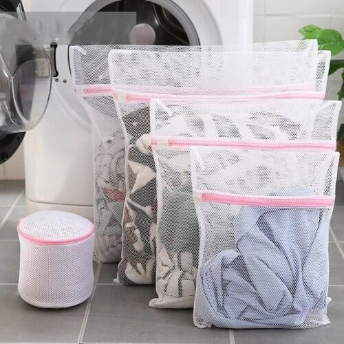 5 Pieces Dirty Clothes Mesh Bag Home Laundry Bag Travel Clothes Storage Net Underwear Washing Machine Clothes Protection Nets