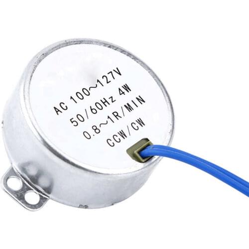50TYC AC 110V 4W Synchronous Motor Large CCW/CW Geared Motor 0.8-18RPM