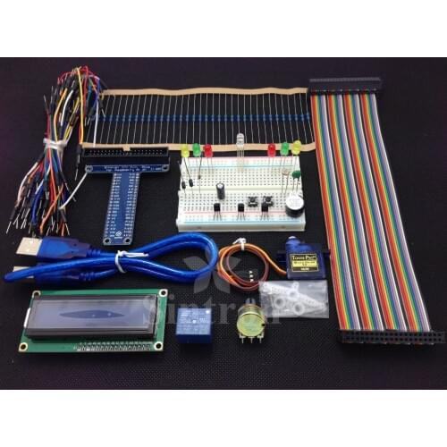 Sintron 40-Pin GPIO Breakout DIY Kit Project Prototyping Board for Raspberry Pi 2 Model B & B+,LCD1602 Free Shipping