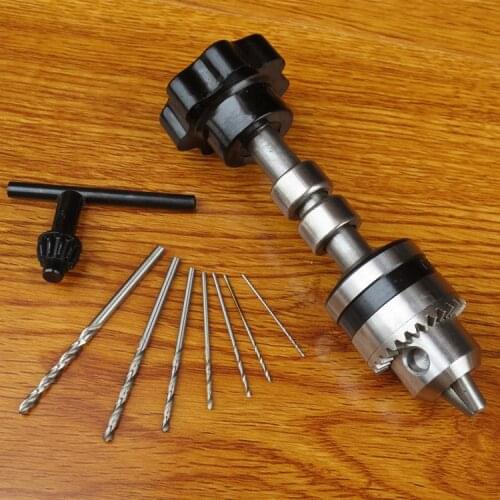 Wood Spiral Hand Drill&Spring Manual Wire Twisting Drilling Jewelry Watch Repair Jewelry Tools Beading Reaming Hand Twist Drill