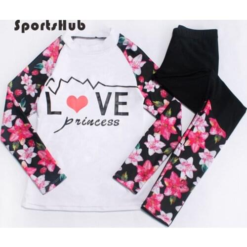 SPORTSHUB Women Swimsuit Sets Long Sleeve Swimwear Lady Bathing Suit Swimsuit Two-piece Surfing Swim Girls Beach Suits SAA0031
