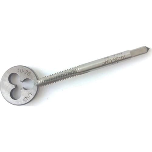 10-28 HSS Taper RIight Hand Thread Tap And Round Thread Die Set