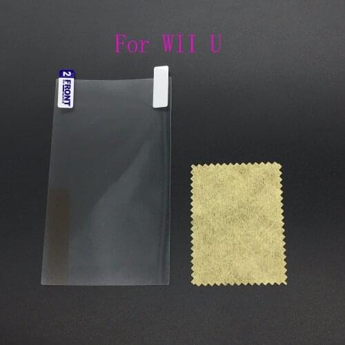 10SETS Clear Anti-Scratch Screen Protectors Cover Guard Film For Nintendo Wii U Controller