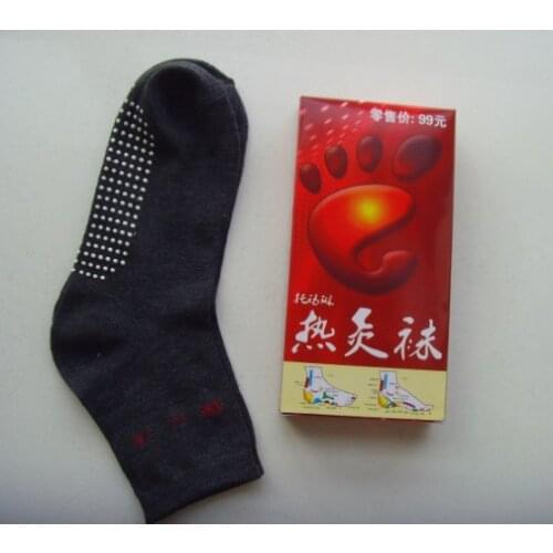 10pair gray Thermal socks health socks tourmaline socks gift without box