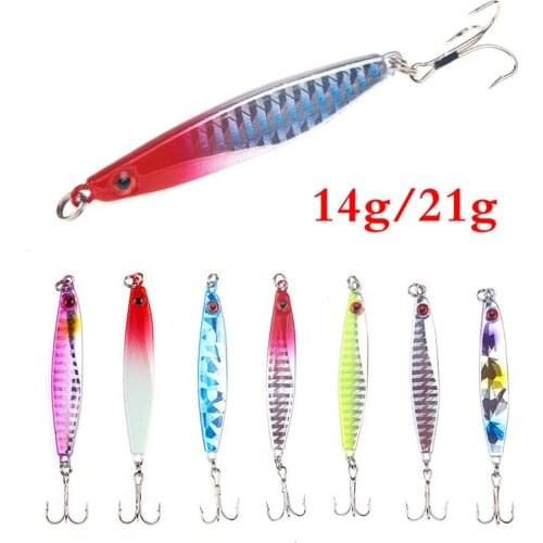 14g/21g Pencil Lure Bass Fishing Lures Wobbler Sinking Bait Hard Artificial Fish Lures Freshwater Ocean Fishing Hook Tackle