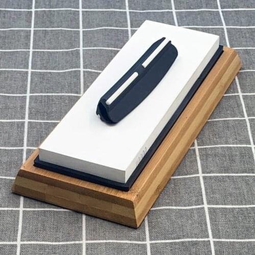 3 pieces set Grit 8000 Professional knife sharpening stone whetstone bamboo base angle guide grinding system water honing Tool