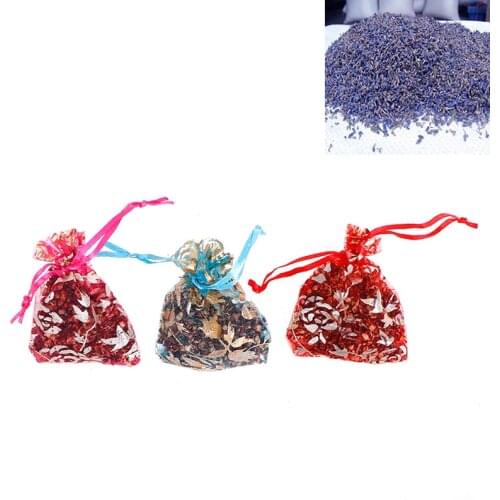 5G/Bag Natural Lavender Bud Dry Flower Sachet Bag Car Room Aromatic Air Refresh Desiccant Home Fragrance Sachets Moth & Mildew