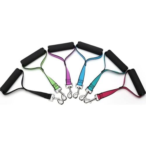 Pet Accessories Terylene Short Dog Leash Elastic Reflective Training Collar Rescue Force Dog Tools Training Dog Supplies