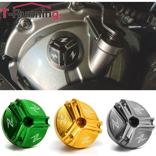 M20*2.5 CNC Aluminum Oil Filter Cap Engine Plug Cover For Kawasaki Z650 Z900 Z800 Z400 Z1000 Z1000R Z1000SX Z900RS