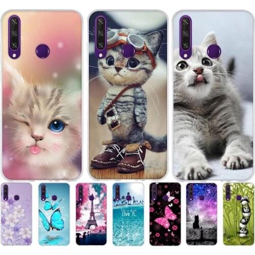 B Silicone Coque For Huawei Y6P Case Soft TPU Fundas Phone Cases For Huawei Y6p Case Back Cover Shell Bumper Protective