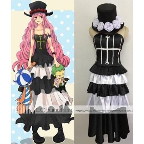 One piece Ghost Princess Perona Cosplay Costume Two Years Later Outfit Custom Made
