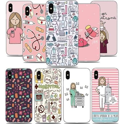 Case For Google Pixel 5 5A 2XL 3XL 2 3 3A 4A 4 XL Silicone soft TPU back cover Print Cartoon Medicine Nurse Doctor De phone case