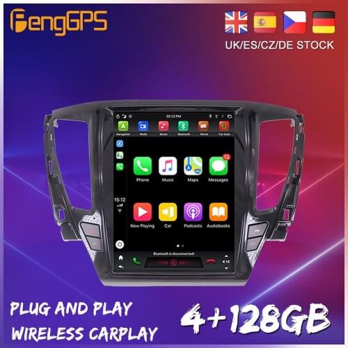 Tesla Style Android 9 PX6 For Mitsubishi Pajero sport 2016 -2018 Car DVD GPS Navigation Auto Radio Stereo Video CarPlay HeadUnit