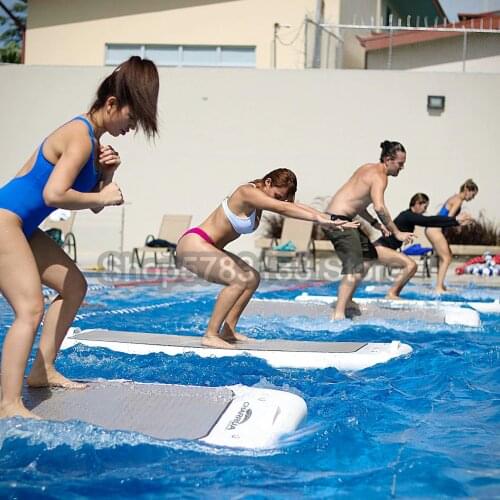 Hot Sale Floating Mat With Pump 2*0.9*0.1m Inflatable Water Yoga Mat Gymnastics Track For Training Yoga
