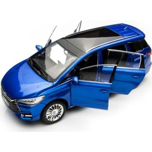 Diecast 1/18 Scale BYD Song MAX New Energy Electric Vehicle MPV Alloy Model Adult Collection Static Toys Display Ornaments