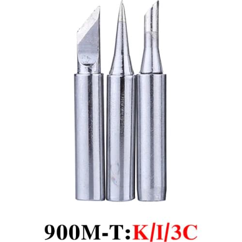 3 in 1 900M-T-K/I/3C Soldering Iron Tips Lead-free 900M-T Series Welding Head for 936 Soldering Station BGA Rework Repair Tool