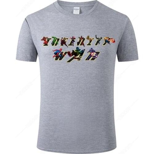 2021 New Cotton T Shirt Men Women Marvel The Avengers T-shirt Summer Casual Streetwear Tshirt Tops Cool Tee Unisex Clothing J96