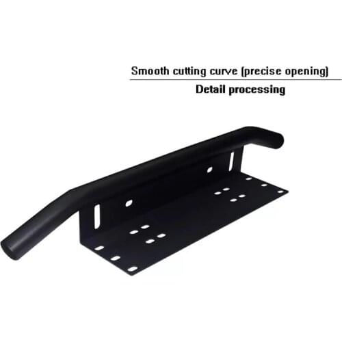 23" Front Bumper Bullbar Number Plate Holder For Jeep Wrangler JK Offroad SUV LED Work Light Bar Fog Spotlight Mount Bracket