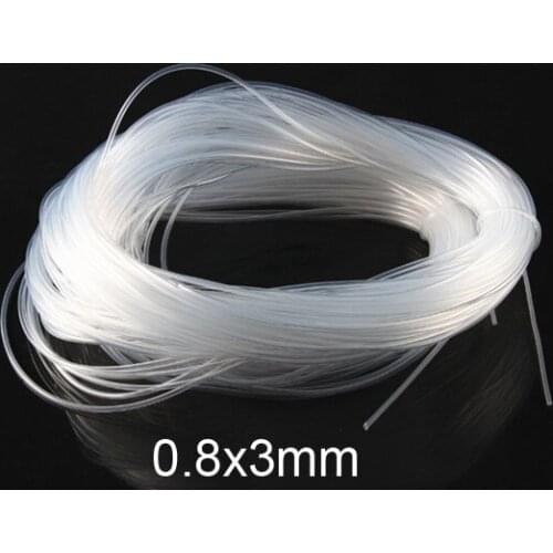0.8x3mm 0.8mm 3mm Transparent silica gel tube food grade silicone tube lucency silicon hose FDA tasteless capillary tubing