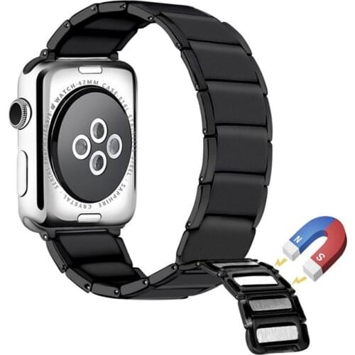 Strap for Apple watch band 44mm 40mm correa iwatch 3 2 42mm 38mm Magnet buckle stainless steel bracelet Apple watch 4 5