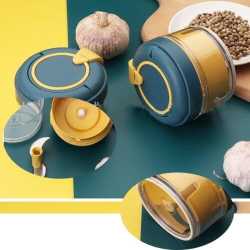 Manual Garlic Press Garlic Grinding Chopper Food Vegetables Cutter Mini Masher Mincer Vegetable Chili Meat Grinder Food Chopper