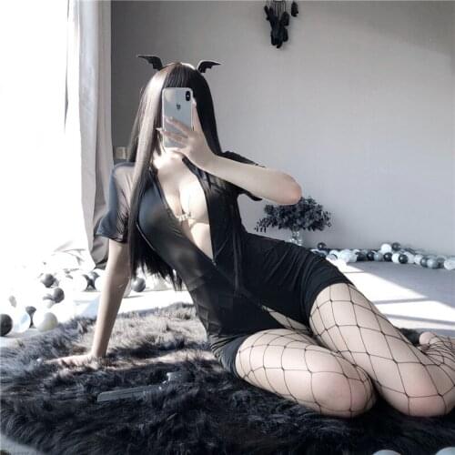 Sexy Lingerie Set Two-way Zipper Open Chest Bodysuit Doggy Style Cosplay Slim Waist Big Ass Butt Outfit Erotic Police Uniform