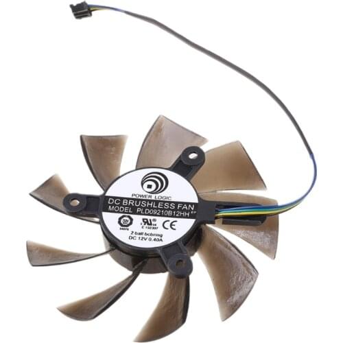 PLA09215B12H VGA Fan Graphics Card Cooling Fan Replacement for GTX1060 3G/6G ITX 4Pin 12V 0.55A Fan Hole Distance 42mm