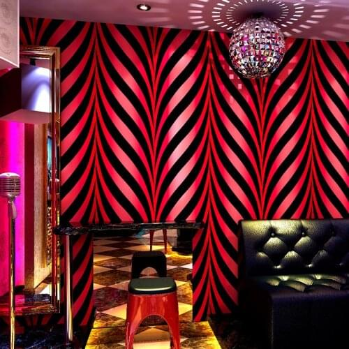 Modern Black White Stripe Wallpaper 3d Geometric Leaf Pattern Bar Club ktv Wall Paper Mural Livingroom Decal Wallpapers P090