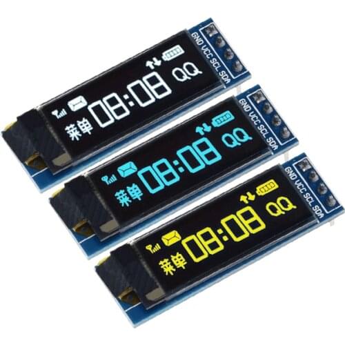 0.91 inch OLED module 0.91" White/Blue/Yellow OLED 128X32 OLED LCD LED Display Module 0.91" IIC Communicate For Arduino