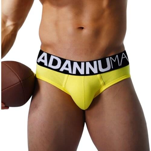 ADANNU Briefs No Side Seams Fine Velvet Touch Belt Male Pants Sexy Three-dimensional Classic Pop Soft Breathable Fit Man Shorts