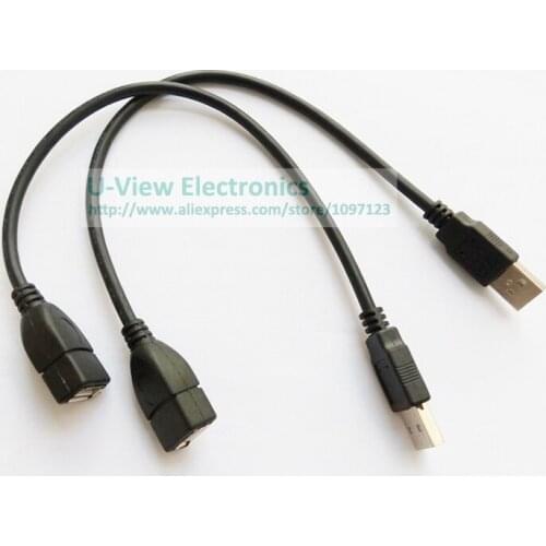 USB 2.0 A Male Plug To A Female Jack Extension Cord Leads Cable, USB A/M to A/F Cable About 30CM/Free DHL Shipping/200PCS