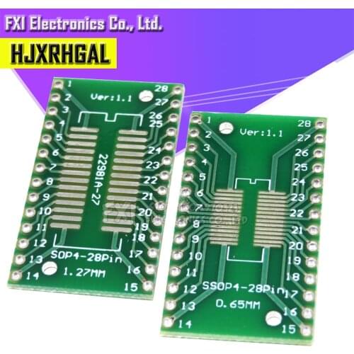 10PCS TSSOP28 SSOP28 SOP28 to DIP28 Transfer Board DIP Pin Board Pitch Adapter igmopnrq