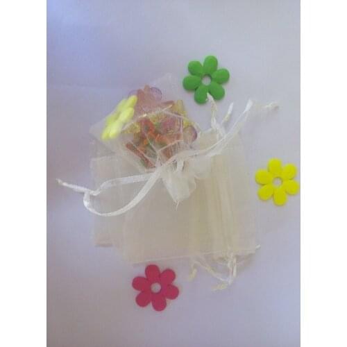 1000pcs 11*16cm Beige Organza Gift Bag Jewelry Packaging Display Bags Drawstring Pouch For Bracelets/necklace/wedding Yarn Bag