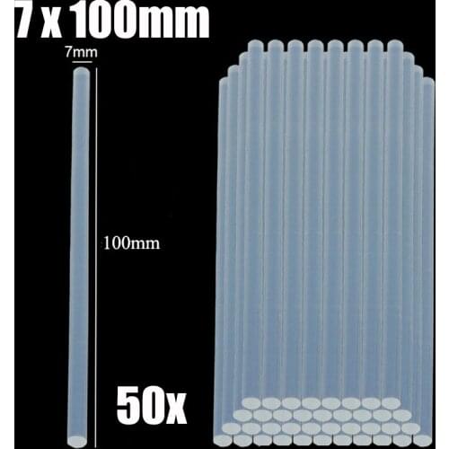 50Pcs 7mmx100mm DIY Melt Glue Sticks For Electric Glue Gun Craft Album Alloy Car Dent Paintless Removal Hand Repair Tool