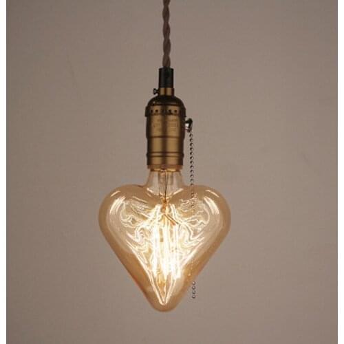 American Industrial Pendant Light Bar Restaurants Nordic Creative Edison Bulb Hanging Lamp Living Room Light Fixtures Home Decor