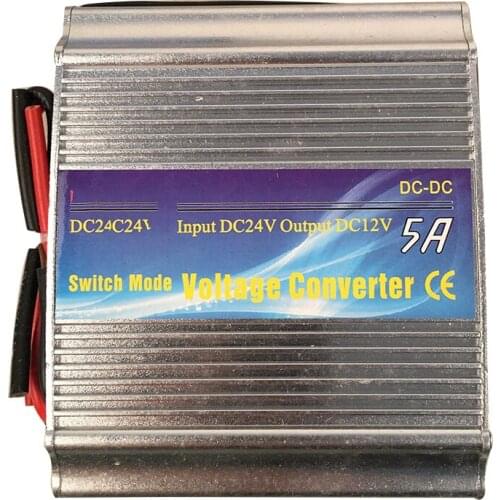 Vehicle Power Supply Depressor 24V to 12V Inverter Vehicle Converter Retrofit Power Supply 5A