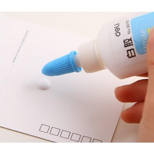 Deli 40ML Washable White Liquid Glue Kids DIY Paper Crafts School Office Supplies Studnet Stationery Store Adhesive Glue Tools