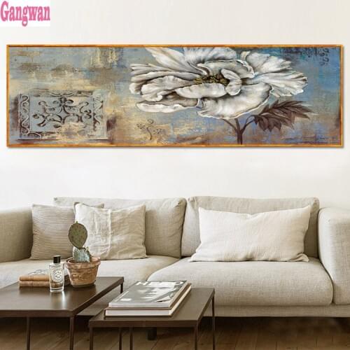 DIY Round diamond embroidery Fantasy abstract big flower 5D Diamond Painting Cross Stitch full Square Rhinestones Mosaic Decor