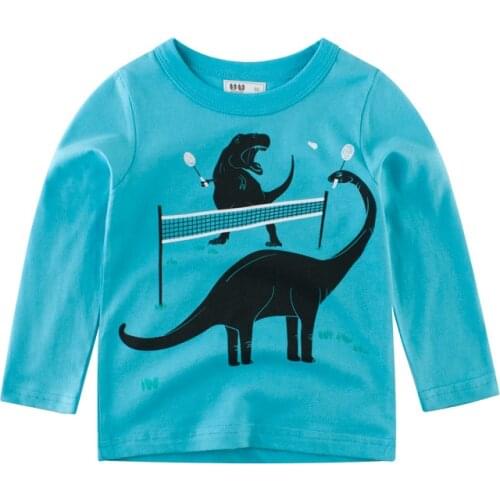 Kids Superior quality T-shirt toddler Bottom Shirt Dinosaur Jurassic Park Cotton girl Top Boy tees wholesale Children clothes